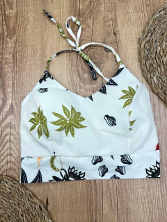 Cropped em viscose com linho na internet