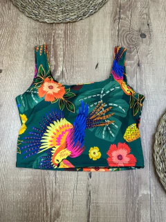 Cropped de Suplex Decote Quadrado com Alça Larga - loja online