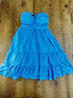 Imagem do Vestido curto em viscose com elástico nas costas