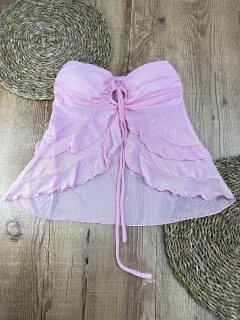 Blusa Estilo Bata de Tule com Bojo - Elegância e Modernidade - Baratão Confecções