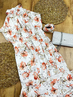 Vestido Longo em Algodão e Poliéster ✨ - loja online