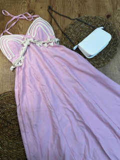 Vestido Marrant Longo com Detalhes de Amarração ✨ - comprar online
