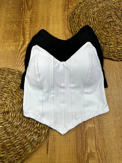 Cropped em Suplex com Estrutura no Busto ✨ - comprar online