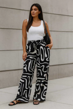 Calça Pantalona Estampada – Estilo e Conforto em Uma Única Peça