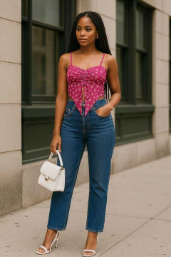 Cropped com Bojo e Regulagem no Busto