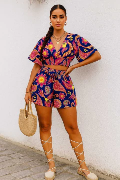 Conjunto Cropped e Short em Viscose – Leveza e Estilo ✨