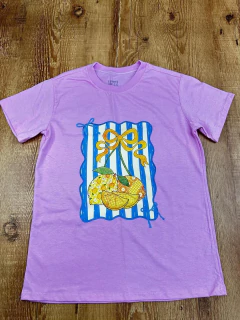 Blusa T-Shirt em Algodão Doce Fruta - Tamanho único - Baratão Confecções