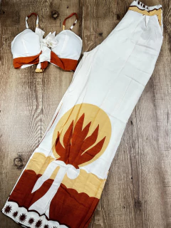 Conjunto de Cropped e Calça de Viscose - Estilo e Leveza em Harmonia - Baratão Confecções