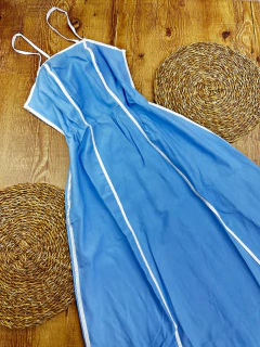 Vestido Marrant de Alça Fina e Amarração nas Costas - comprar online