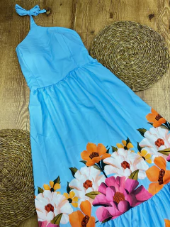 Imagem do Vestido Longo em Poliéster com Elastano - Elegância e Levaza em cada Detalhe