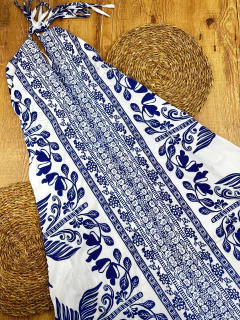 Vestido Longo Estilo Indiano em Poliéster com Elastano - comprar online