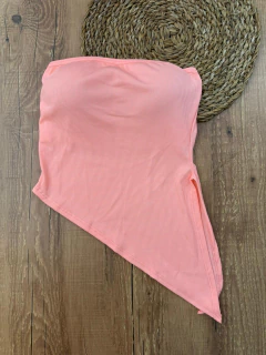 Blusa Canelada Tomara que Caia com Bojo - Assimétrica - Baratão Confecções