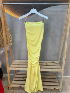 Vestido Longo Tomara que Caia em Suplex com Bojo – Elegância Justa e Confortável  - loja online