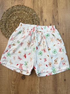 Short Feminino de Poliéster com Estampas Variadas ✨ na internet