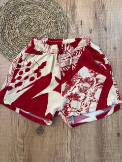 Short Feminino de Poliéster com Estampas Variadas ✨ na internet