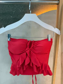 Imagem do Blusa Bata de Suplex com Bojo e Babados – Estilo e Sensualidade em uma Peça Só! ✨