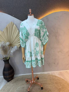 Vestido Curto de Viscose com Estampa Exclusiva ✨ na internet