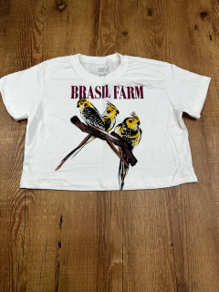 Cropped Feminino Estampado – Algodão Premium, Tamanho Único - loja online