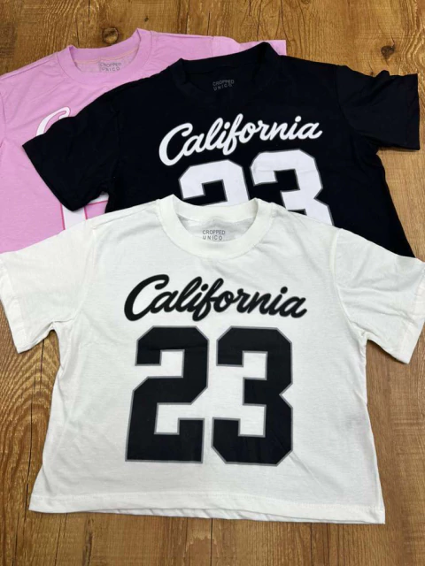 CROPPED DE ALGODÃO CALOFORNIA 23 - TAMANHO ÚNICO