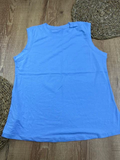 Blusa Feminina Regata em Viscose com Elastano - Lisa - loja online