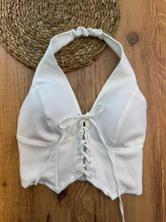 Cropped de Alfaiataria com Amarração Frontal ✨ - Baratão Confecções