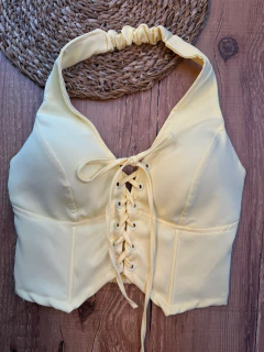 Imagem do Cropped de Alfaiataria com Amarração Frontal ✨