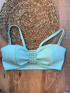 Imagem do Cropped Laço com Strass – Poliéster com Elastano ✨