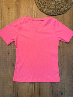 Blusa Canelada em Poliéster com Elastano - loja online