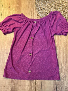 Blusa de Lese com Botões Frontais - loja online