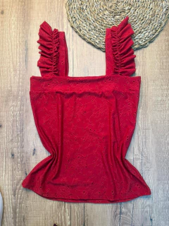 Blusa de Lese com Alças Bufantes - loja online