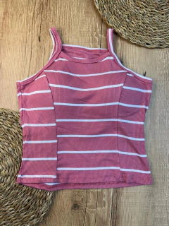 Cropped Canelado Listrado em Algodão com Elastano – Confortável, Moderno e Perfeito para o Dia a Dia - comprar online