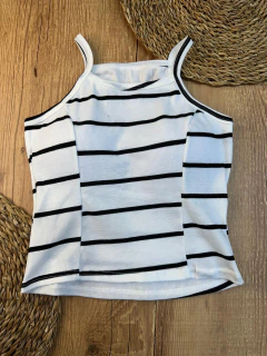 Cropped Canelado Listrado em Algodão com Elastano – Confortável, Moderno e Perfeito para o Dia a Dia na internet