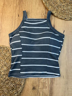 Cropped Canelado Listrado em Algodão com Elastano – Confortável, Moderno e Perfeito para o Dia a Dia - Baratão Confecções