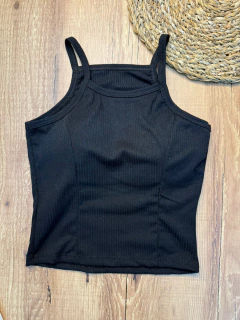 Cropped Canelado em Poliéster com Elastano – Básico, Versátil e com Caimento Perfeito na internet