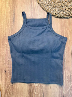 Cropped Canelado em Poliéster com Elastano – Básico, Versátil e com Caimento Perfeito