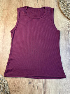 Blusa Canelada Regata em Poliéster com Elastano – Modelo Básico e Essencial - Baratão Confecções