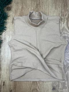 Cropped Canelado em Poliéster com Elastano – Moderno, Elegante e Super Confortável - loja online