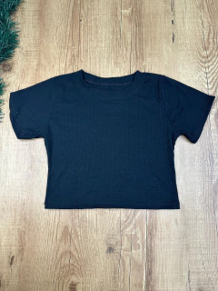 Cropped Canelado de Poliéster com Elastano – Conforto, Elasticidade e Caimento Perfeito - comprar online