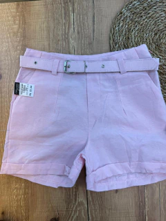 Short de Linho com Cinto – Elegância Natural em Cada Detalhe - comprar online