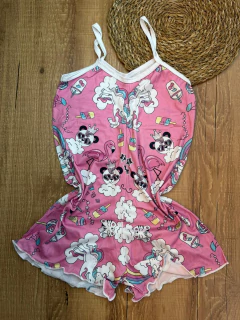 Imagem do Macaquinho Feminino de Dormir com Estampa de Personagens