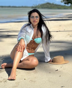 Conjunto tomara que caia Saint Tropez Frais com Marrom na internet