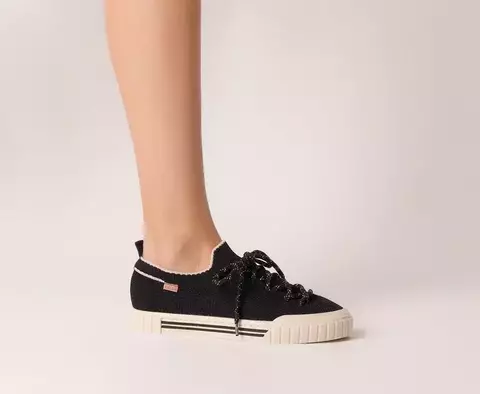 Tênis Knit Alê Preto Anacapri - comprar online