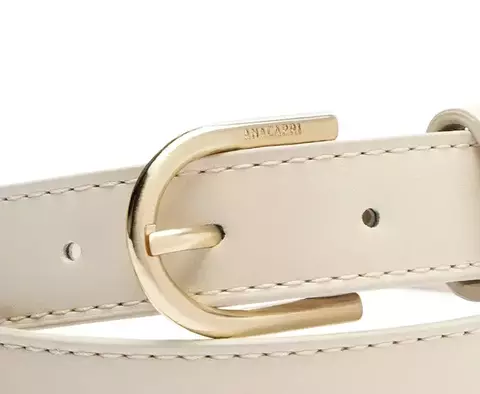 Cinto Fino Fivela Metálica Valentina Branca Anacapri - comprar online