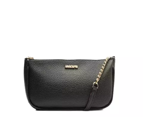 Bolsa Tiracolo Pequena Mix Preta Anacapri - comprar online