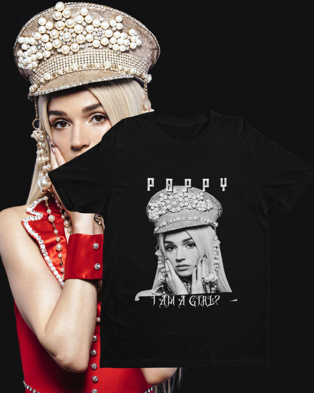 CAMISETA POPPY I AM A GIRL? [ALGODÃO]