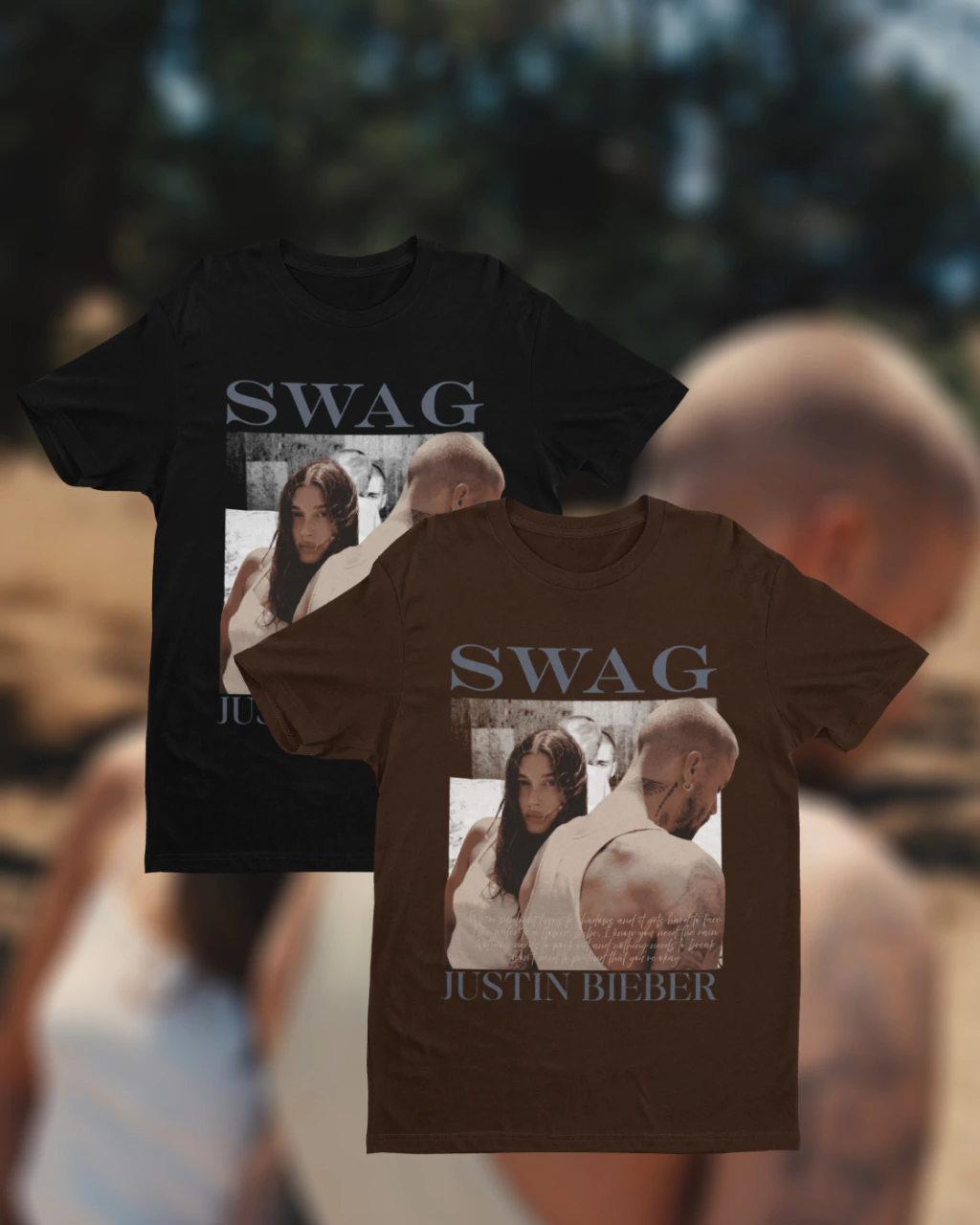 CAMISETA JUSTIN BIEBER SWAG TRACKLIST (ALGODÃO)