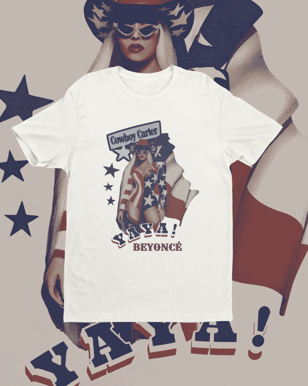 CAMISETA BEYONCÉ COWBOY CARTER ALGODÃO