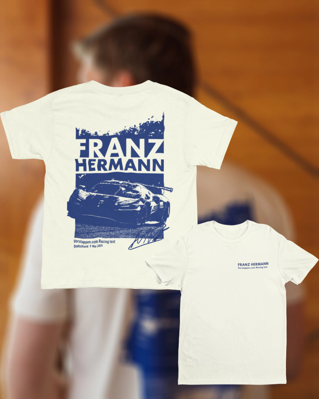 CAMISETA MAX VERSTAPEN FRANZ HERMANN (100% ALGODÃO)
