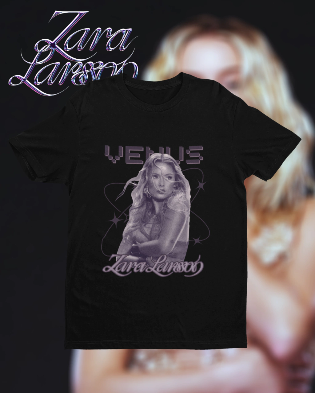 CAMISETA ZARA LARSSON ALGODÃO