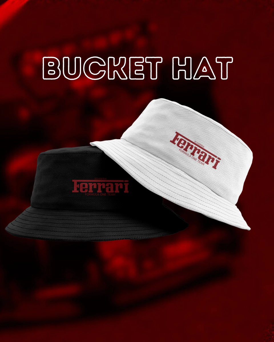 CHAPÉU BUCKET HAT FERRARI
